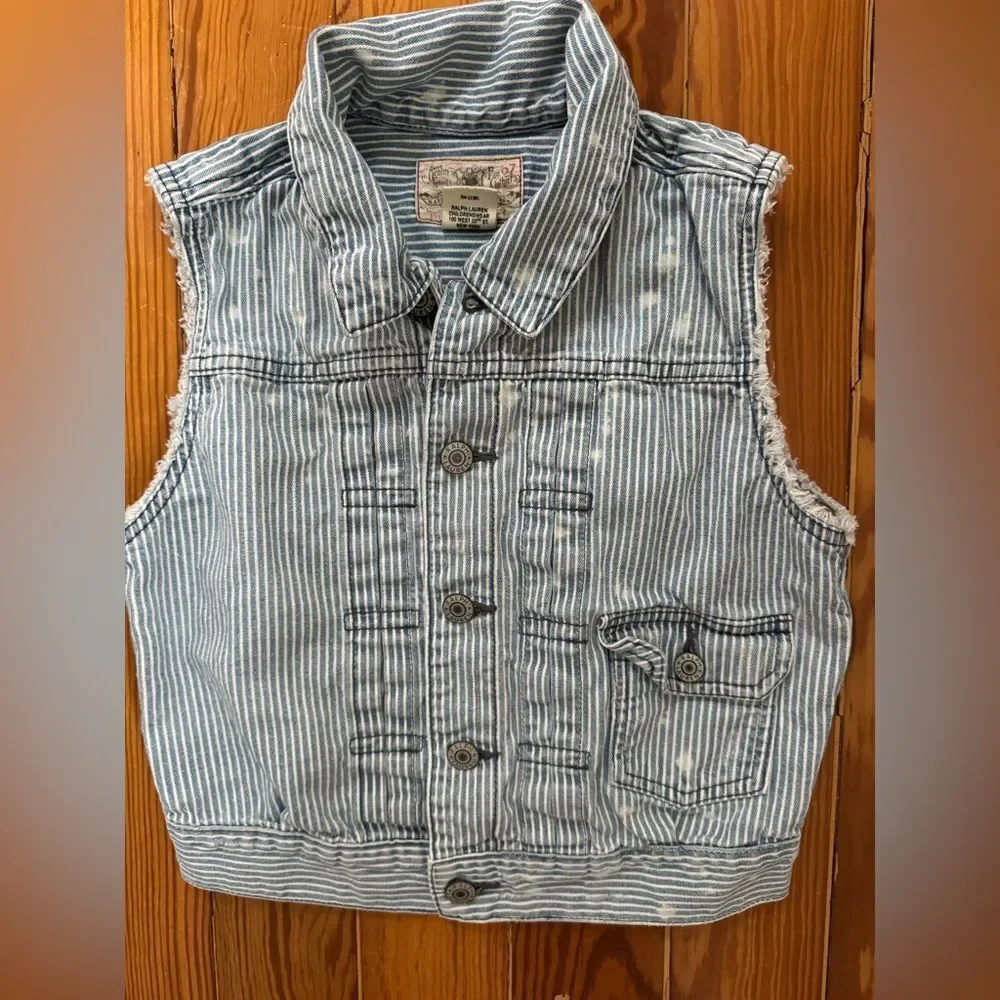 Ralph Lauren Girls Denim Vest